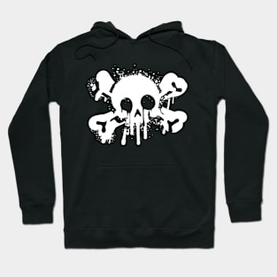 Skull And Crossbones Graffiti Style Hoodie